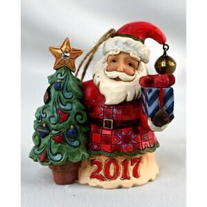 Jim Shore Crystal Santa Dated 2017 15th Anniversary 4059775 NIB